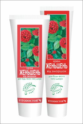 Крем «Женьшень» від зморшок для будь-якого типу шкіри, 44/75 г