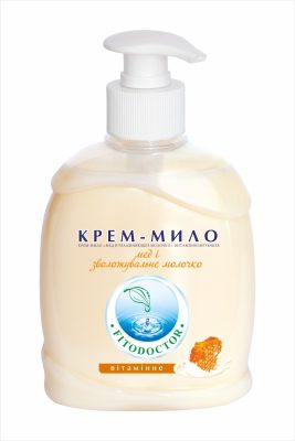 Крем-мило «Мед і зволожуюче молочко» вітамінізуюче