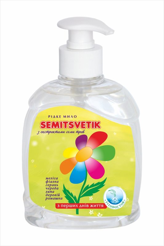 Рідке мило «Semitsvetik» з екстрактами семи трав